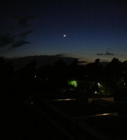 Diakonissenhaus Bethlehem, Karlsruhe  -- Mond bei Nacht